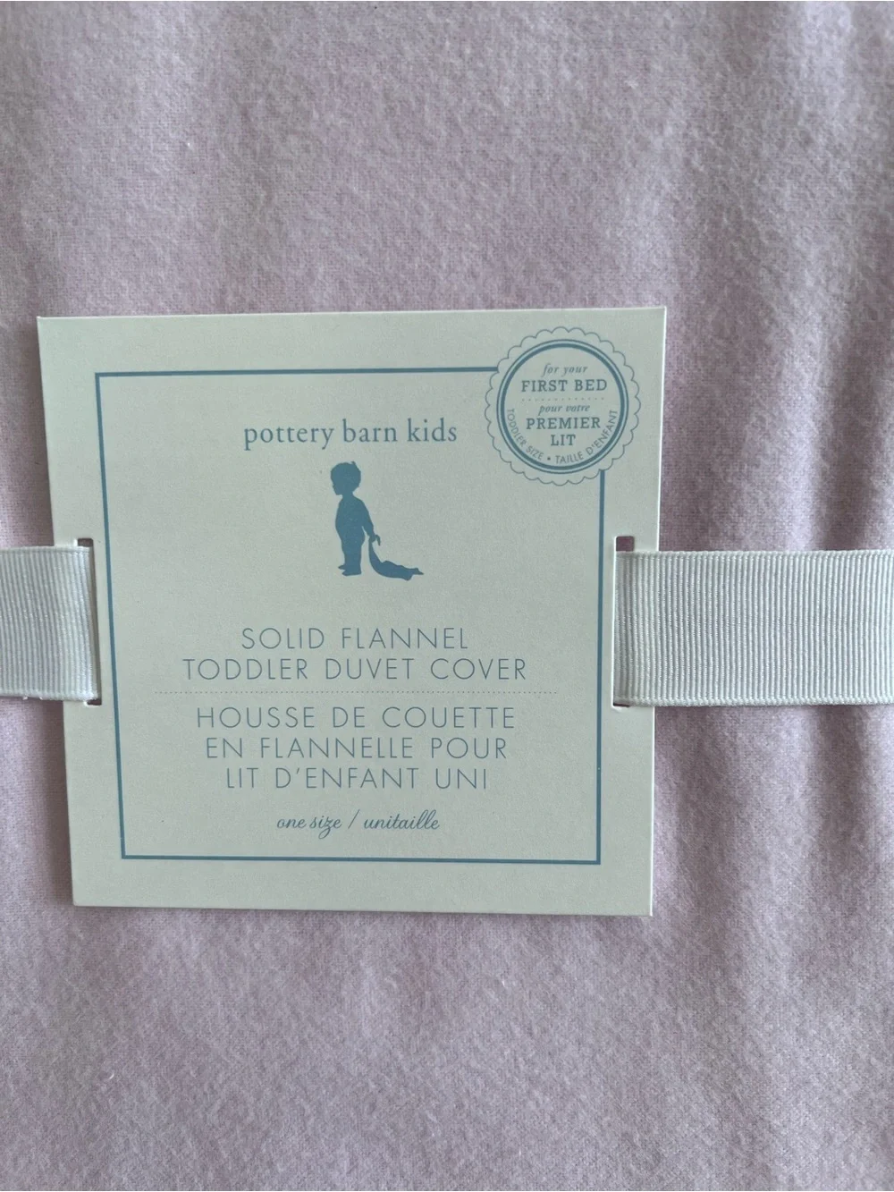 Pottery Barn Toddler Light Pink Duvet Cover